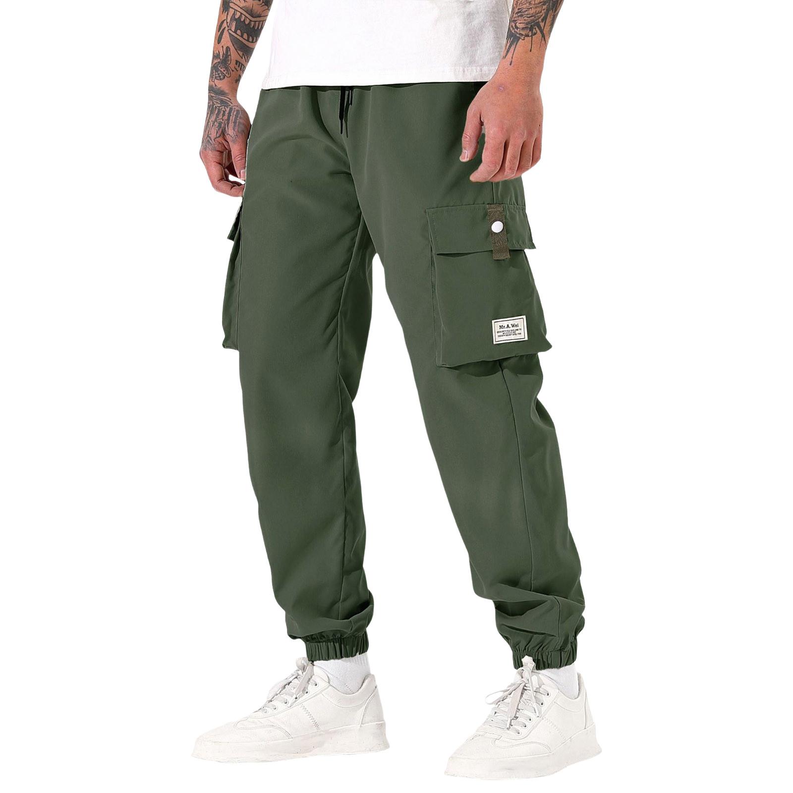 

Повседневные спортивные брюки мужские свободные длинные вставки фитнес бег тренировочные брюки S