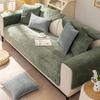 Nordic Sofa Mat Four Seasons Universal Simple Winter Anti Slip Seat Cushion Backrest Scarf Winter Plush Sofa Cover Fabric