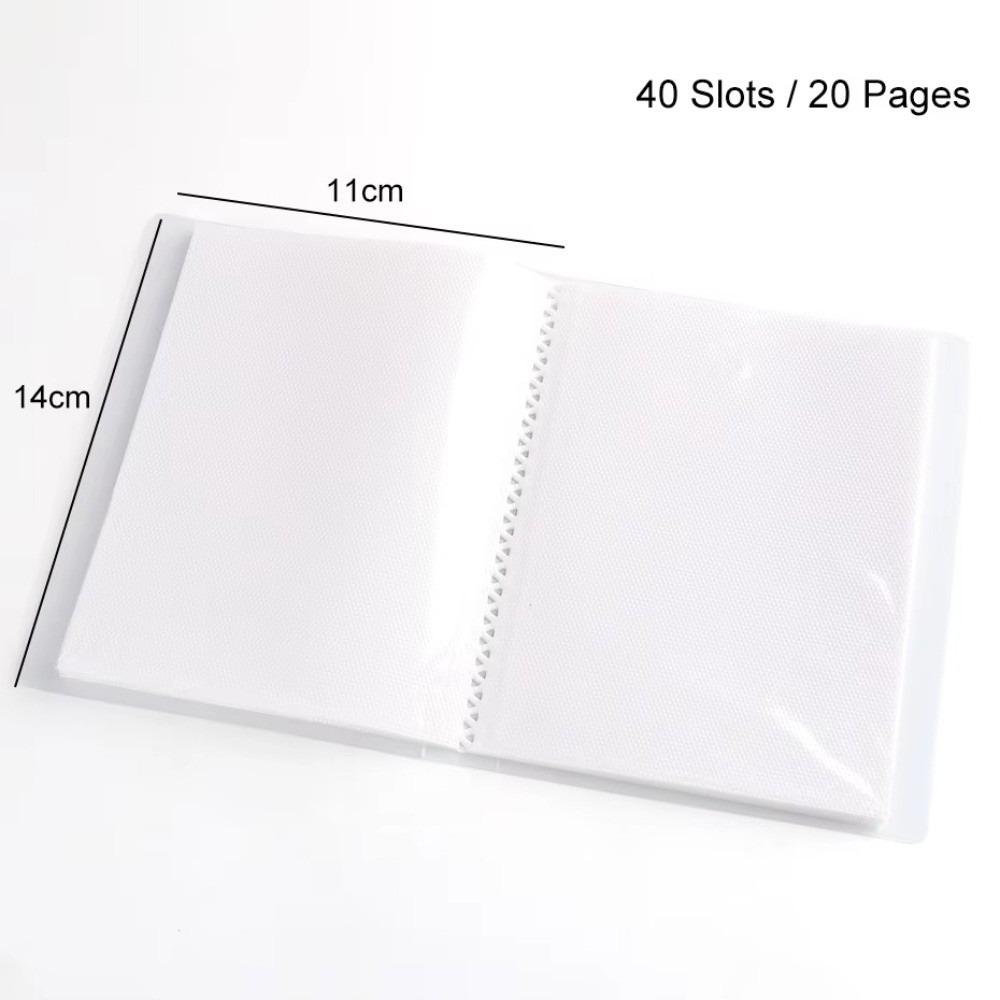 Blank Page Design Transparent Sticker Storage Book  Collecting Nail Stickers