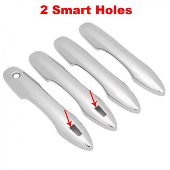 8x Chrome Car Door Handle Bowl Cup Cover Trim Cap ABS Sticker For Toyota Corolla