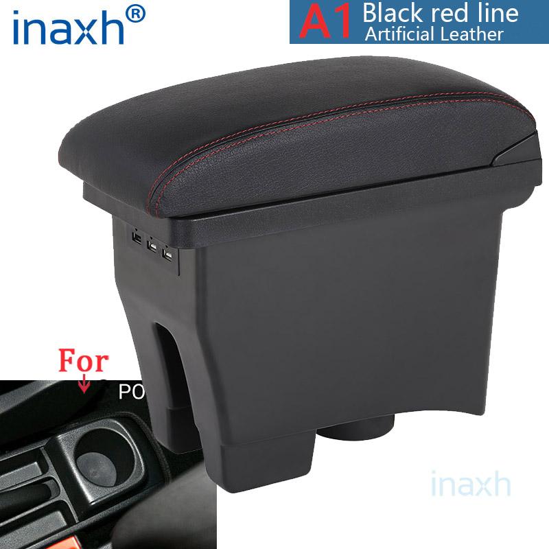 Pro Volkswagen POLO Loketní opěrka 2012-2018 nová Pro VW POLO Mk5 6R Vento Box na loketní opěrku do auta Střed Úložný box Autodoplňky Retrofit