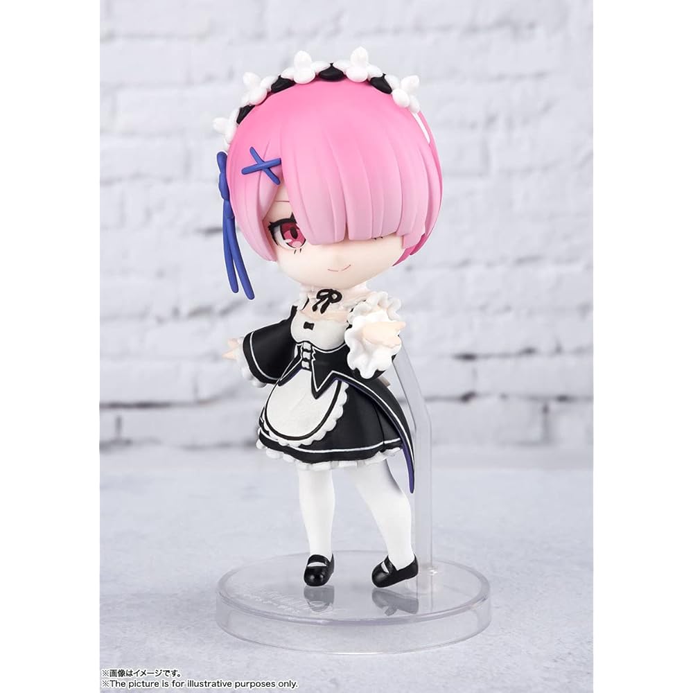TAMASHII NATIONS Figuarts Mini Re:Zero Starting Life In Another World Ram 90mm PVC ABS Painted Action Figure