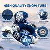 New Inflatable Double Ski Tube with Handles for Adults & Kids - Durable PVC