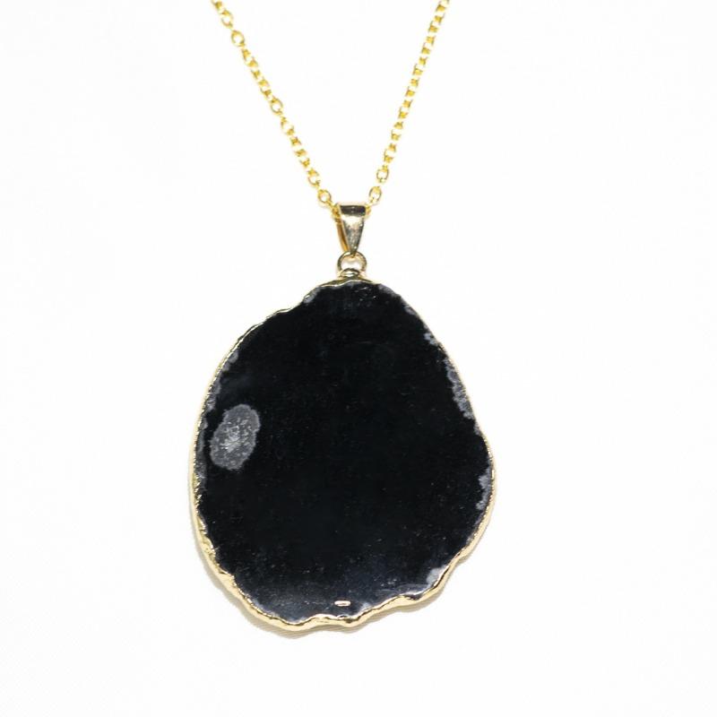 Amethyst fluorite agate naturale ciondolo irregolare pietra grezza grezza collana gioielli di moda gioielli in giada