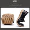 Men's Handmade Slip-on Leather Shoes: Comfortable, Non-slip, Breathable, Soft Sole, Casual Large Size.