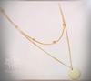 Trendy Multi-Layer Clavicle Necklace with Round Pendant