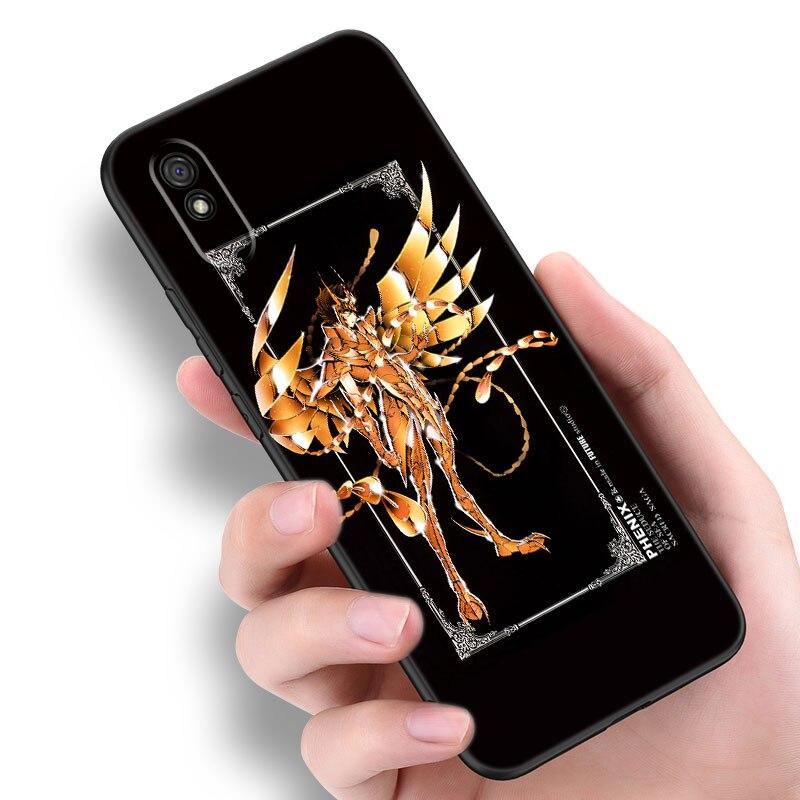 Anime Saint Seiya Knights Phone Case For Xiaomi Redmi 7 7A 8A 9i 9A 9C 10 10A 10C K20 Note 5 6 Mi 8 9 9T Pro A2 Lite A3 6X Mix 3