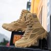 Herr militära taktiska stövlar Desert Combat Outdoor Army Vandringsskor Reseskor Läder Vår Höst Man Ankel Combat Boots