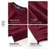 SEPTWOLVES Herren 100% Lammwolle Rundhals-Pullover