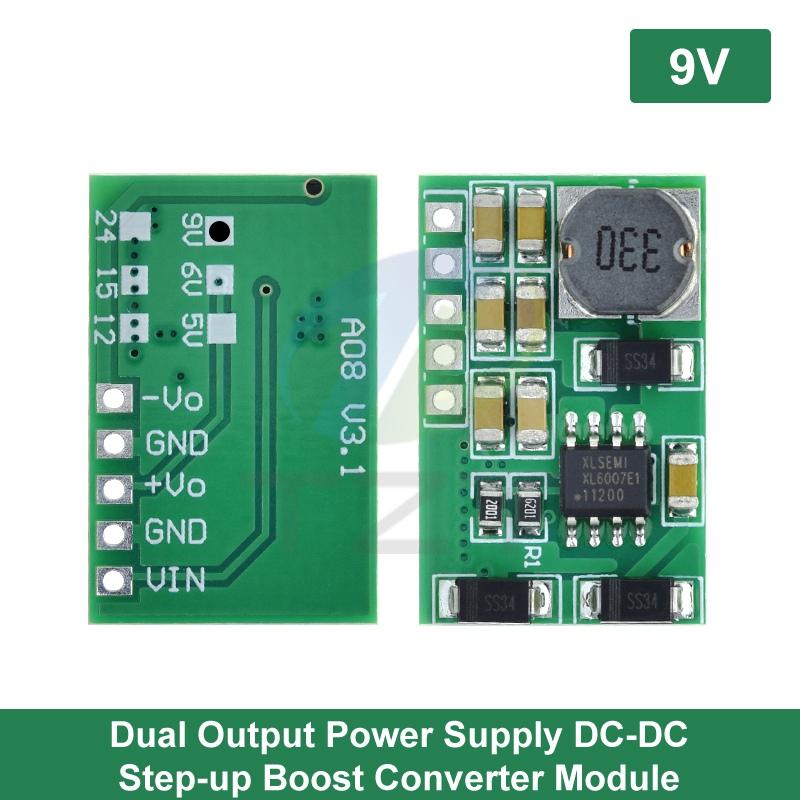 1/2/5PCS DD1718PA +- 5V 6V 9V 12V 15V 24V Positive & Negative Dual Output Power Supply DC DC Step-up Boost Converter Module