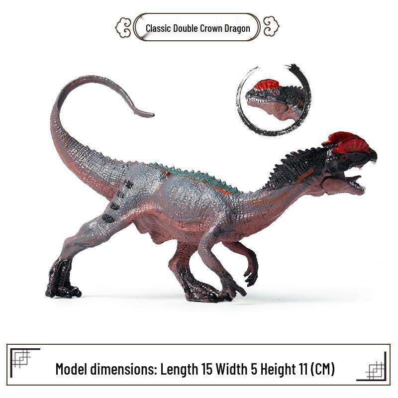 Double-crested Dilophosaurus Dinosaur Toy Model for Kids