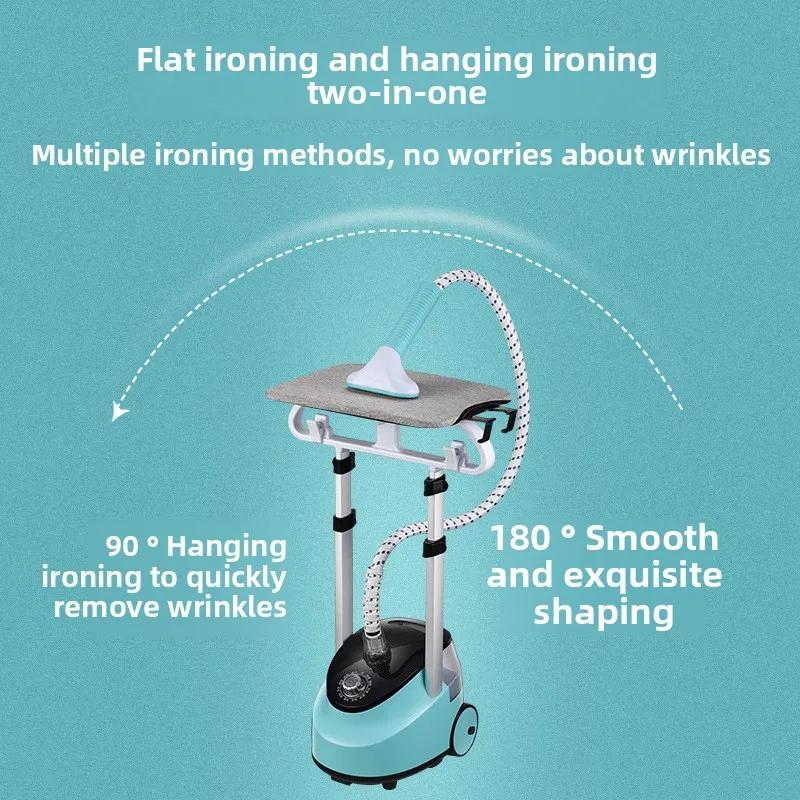 EU Handheld Doppelstange Zuhause Kleiderdampfer Ausrüstung Stehendes Dampfbügeleisen Vertikal Schnellheizend Kleidungstrockner Bügelmaschine
