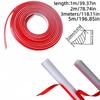 1pc 1m/2m/3meters/5mX12mm Self-Adhesive Floor Molding Trim - Flexible TPE Baseboard Edging for Floors, Walls, Countertops