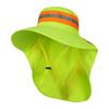 Summer Reflective Sun Hat Large Brim Sun Hat New Bucket Hat  Sanitation Worker