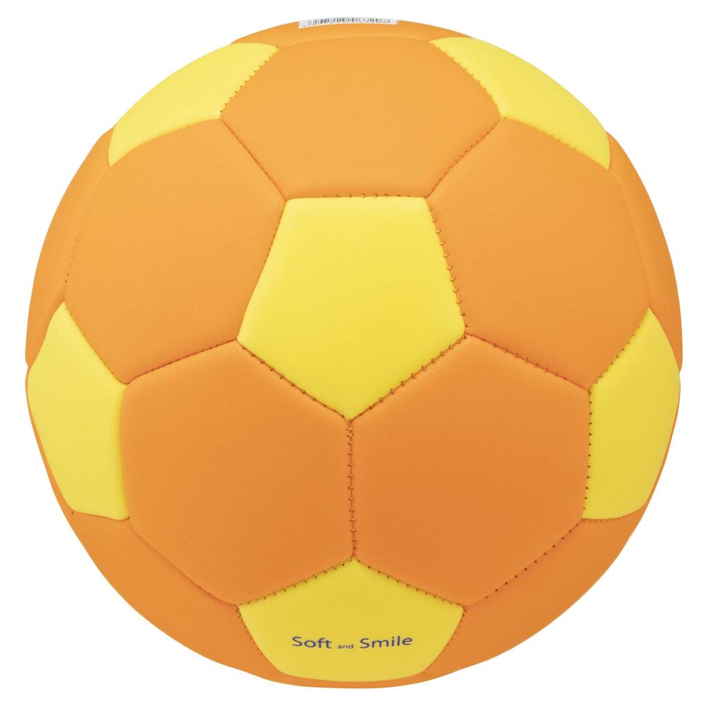 MIKASA Smile Soccer Size 3 elementary school students and Recommended Internal Pressure Ball, (for toddlers), Machine-Sewn, Orange/Yellow, STPEF3-OY,