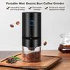 Intelligent mini stainless steel coffee grinder, high-performance USB rechargeable electric burr coffee grinder