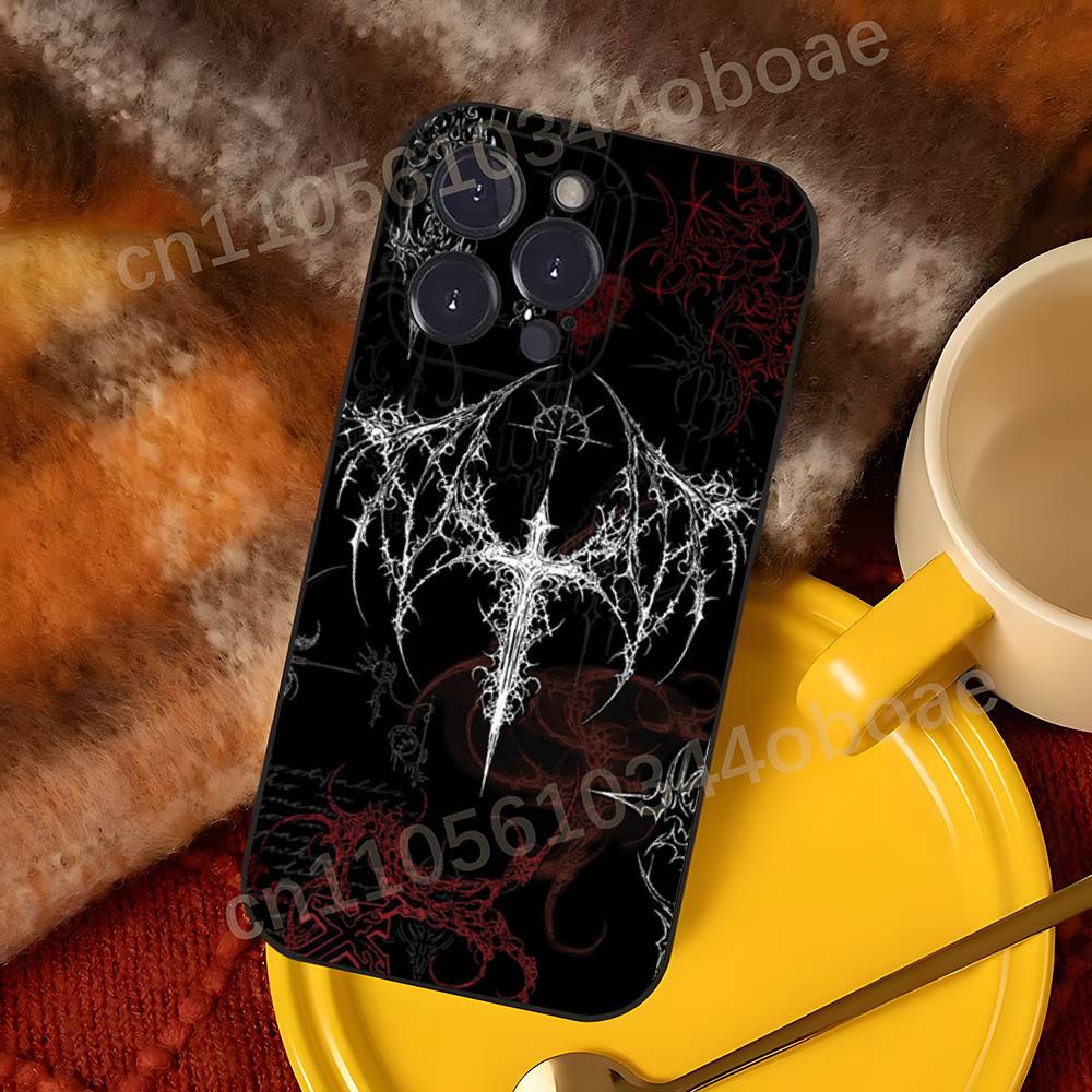 

Dark Gothic Cybersigilism Phone Case For iPhone 17,16,15,14,13,12,11,Pro,Max,Plus Soft Black Cover iPhone17