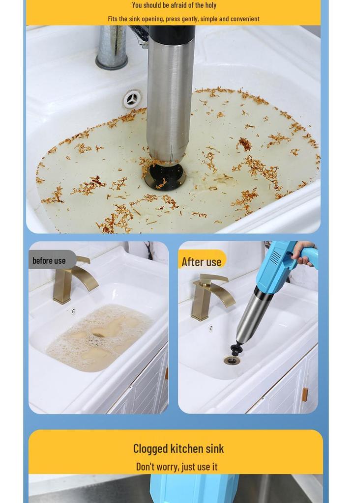 High-Pressure Electric Pipe Dredger for Household Sewer and Toilet Unclogging