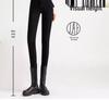 High-Waisted Black Slimming Leggings for Women - Spring 2026 Slim-Fit Pencil Style, Elastic, Tight-Fitting.