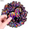 10 30 50Pcs Cartoon Rainbow Iridescent Animals Stickers Book Diy Skateboard Guitar Luggage Suitcase Decoration Graffiti Sticker