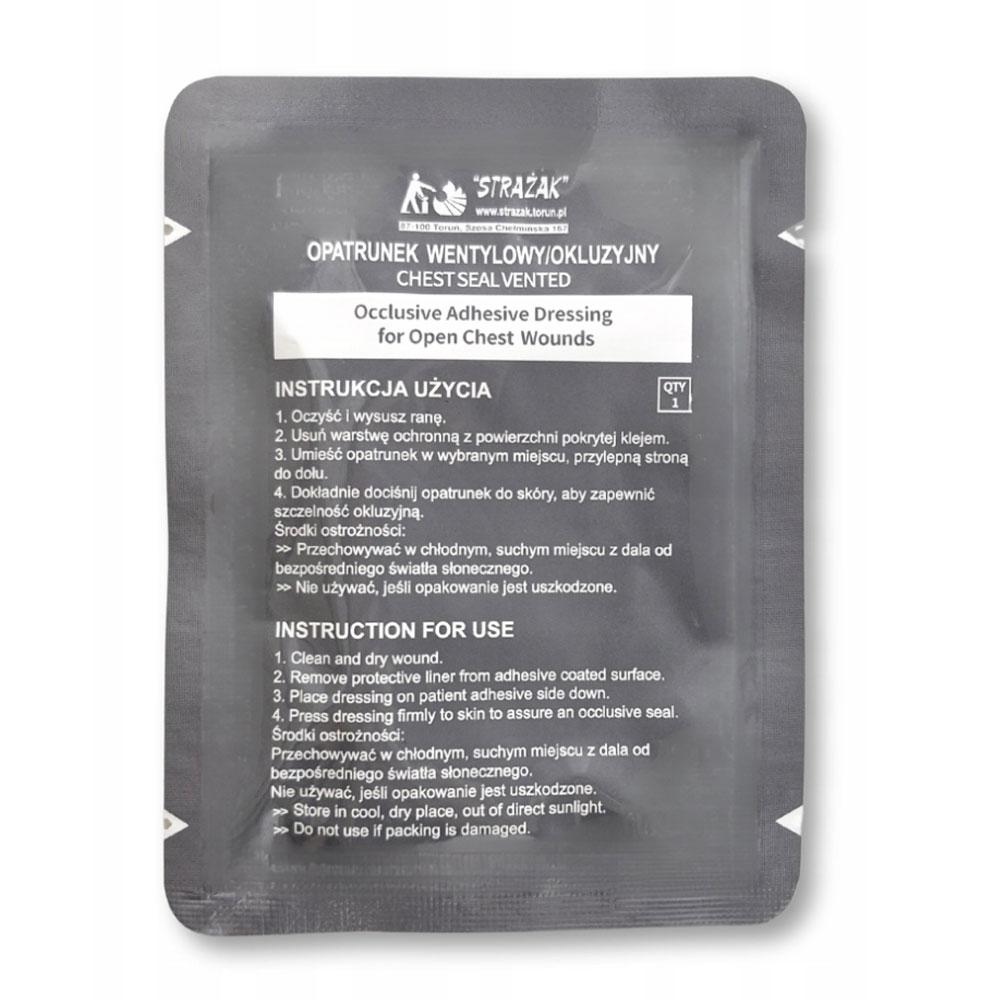Acs Chest Seal Occlusive Ventilated Dressing for Chest Wounds 1pc