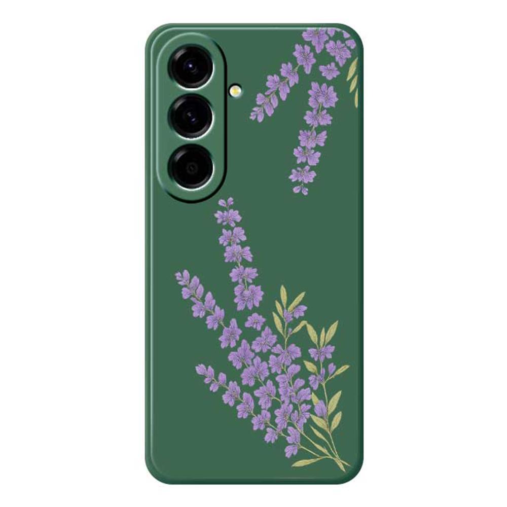 For Samsung Galaxy A56 5G Case Lavender Pattern Printing Straight Edge TPU Phone Back Cover