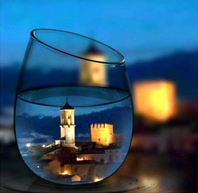 Cup DIY 5D Diamond Painting Full Round Drill Mosaic Sunset Seaside Diamond Embroidery Handmade Kit Holiday Gift Home Decoration