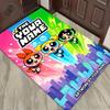 Name Custom Cartoon Powerpuff Carpet Rug for Living Room Bedroom Home Sofa Decoration,Kids play Non-slip Floor Mat