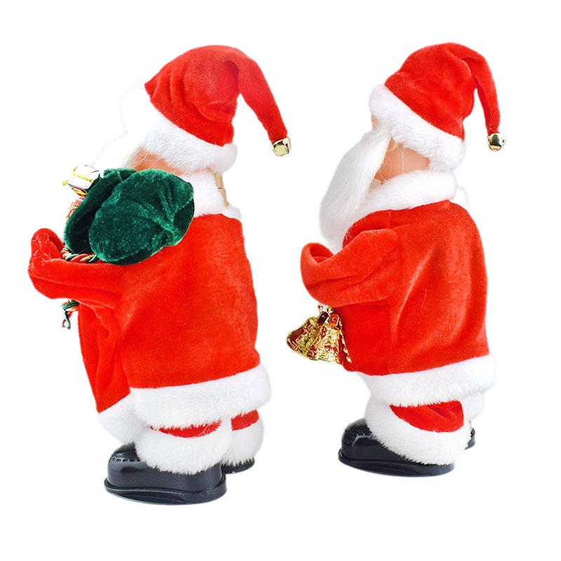 Unikátní elektrický ruční palácový lampion s hrajícím Santa Clausem - Vánoční dárková dekorace