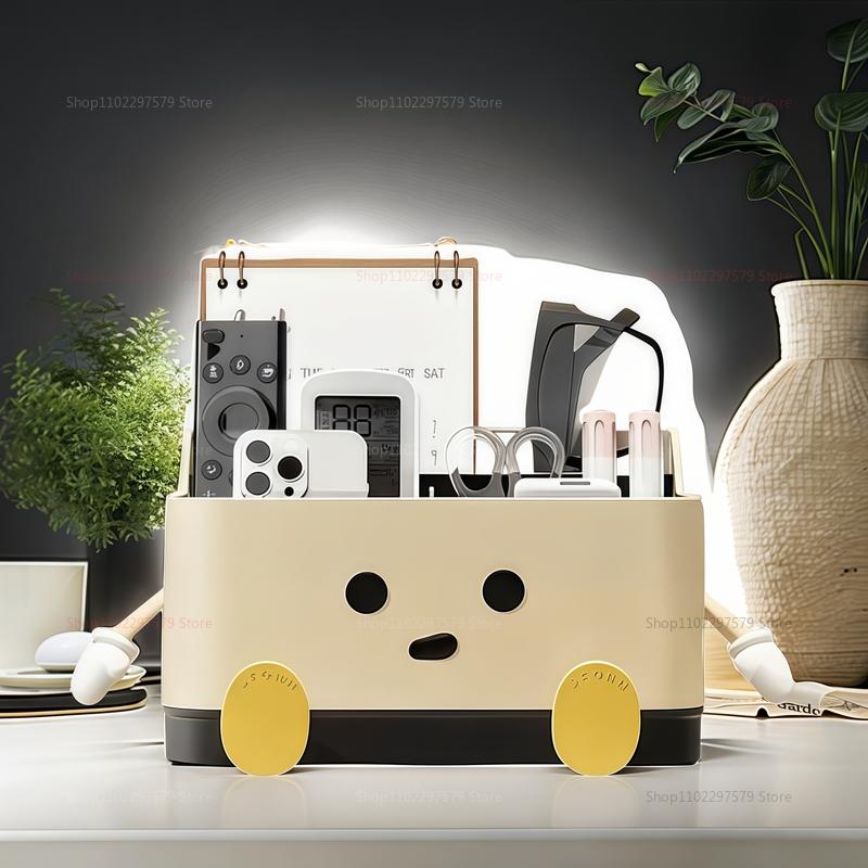 Desktop Storage Box Living Room Remote Control Miscellaneous Organizer Box Makeup Organizer Office Desk Stationery Organizer