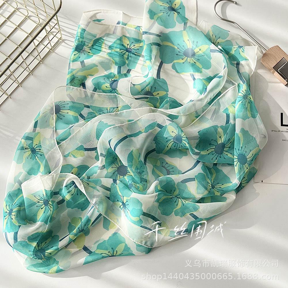 Солнцезащитный шелковый шарф — фото 34