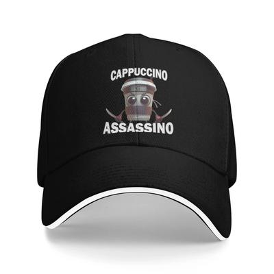 Funny Anomali Cappucino Assasino Baseball Cap Fitted Retro Women Men Hip Hop Hats Sun Custom Logo Outdoor Gym Baseball Caps