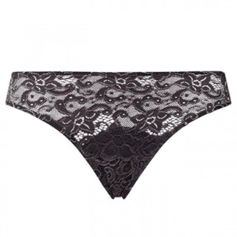 Hanro Lace Mini Brief  71515 Black Pearl 