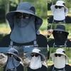 1Pcs Full Face Cover Fishing Hat Sun Cap Summer Hat Outdoor Anti UV Hiking Hat  Women Men