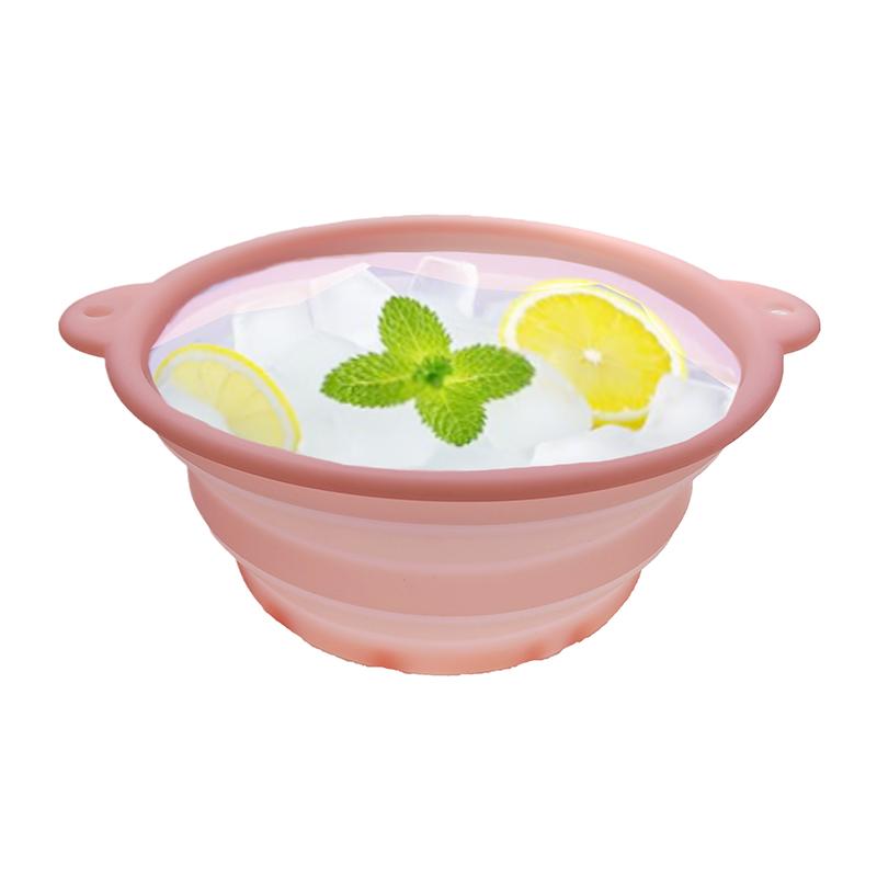 Folding Basin Silicone Facial Ice Bath Bowl Collapsible Silicone Ice Bath Bowl Efficient Washing Basin Silicone Ice Bath Bowl