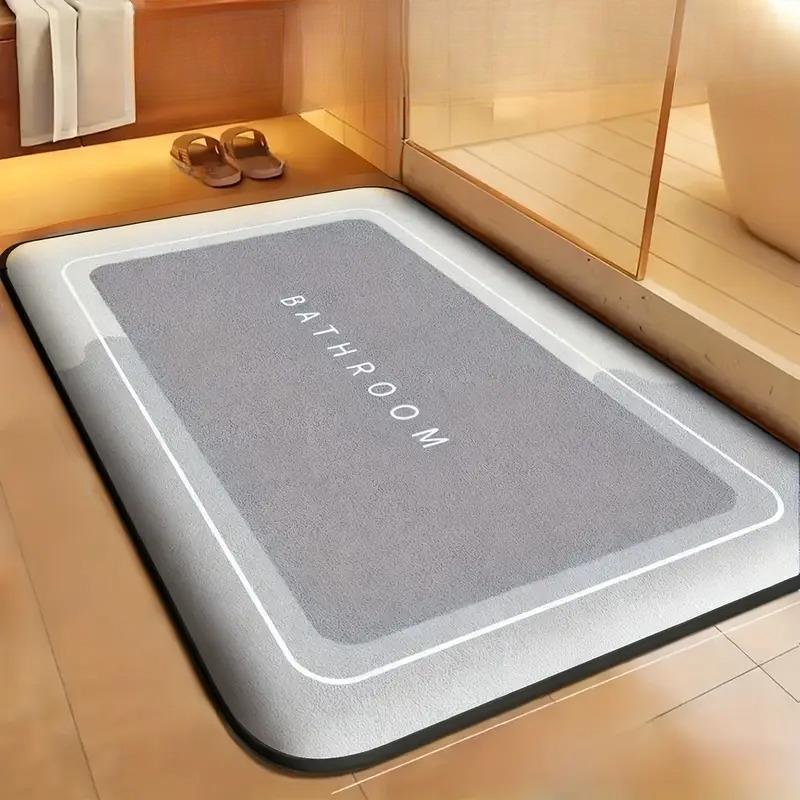 

Быстросохнущий коврик для ванной - Нескользящий, Впитывающий коврик для пола из диатомовой земли для душа, прихожей, кухни или спальни Коврик для ванной 40*60cm-Quick-Dry светло-серый