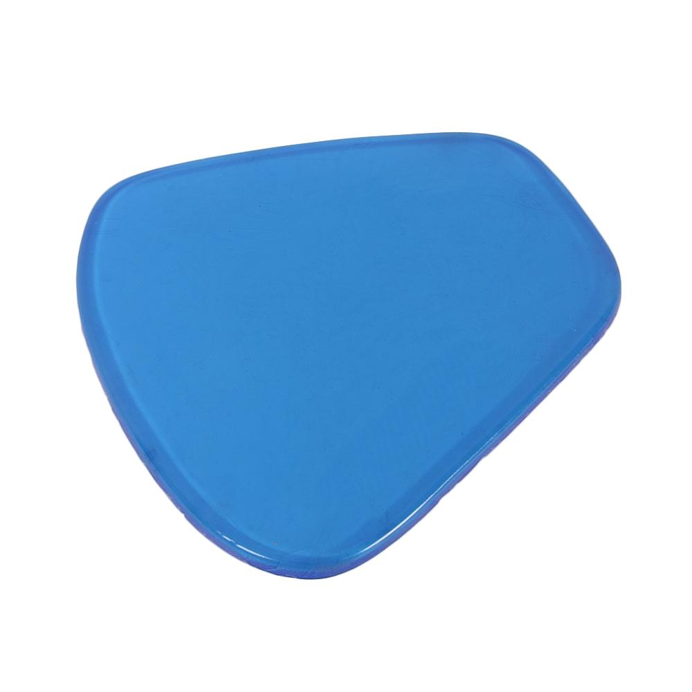 Motorcycle Accessories Gel Seat Cushion Flexible 27*25.5*1CM Soft Comfortable Shock Absorption Blue Slim Body Shape Adhesive