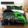 Drift Cars Cool Racing Car Bedding Set Single Twin Full Queen King Size Bed Set Adult Boys Bedroom 3D Print Men Boys Gift