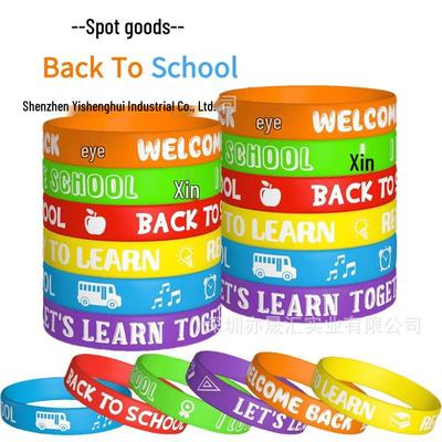Farbenfrohes Silikon-Schularmband für Schüler