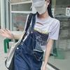 2025 Frühjahr/Herbst Damen High-Waist Slimming Wide-Leg Denim Overalls