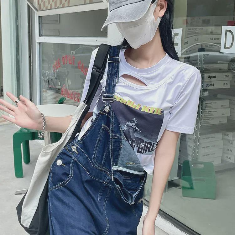 2025 Frühjahr/Herbst Damen High-Waist Slimming Wide-Leg Denim Overalls