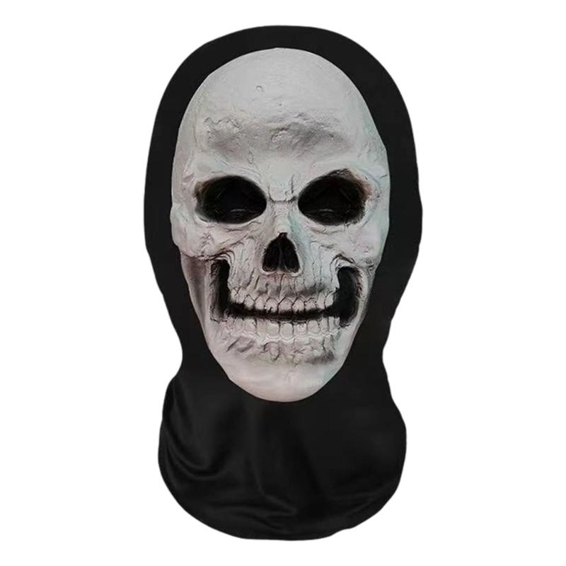 Totenkopf Sturmhaube Überzug für Themenveranstaltung Komfortables Design Realistische Gesichtsmaske Furchteinflößende Halloween Gesichtsbedeckung