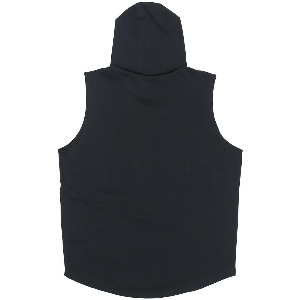 Under Armour Project Rock Cotton Knit Training Hoodie Vest Men Tops Black 1367108-001