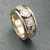 E-commerce Supply New Rings, Geometric Round Square Rings, Heavy Industry Status Symbol Rings
