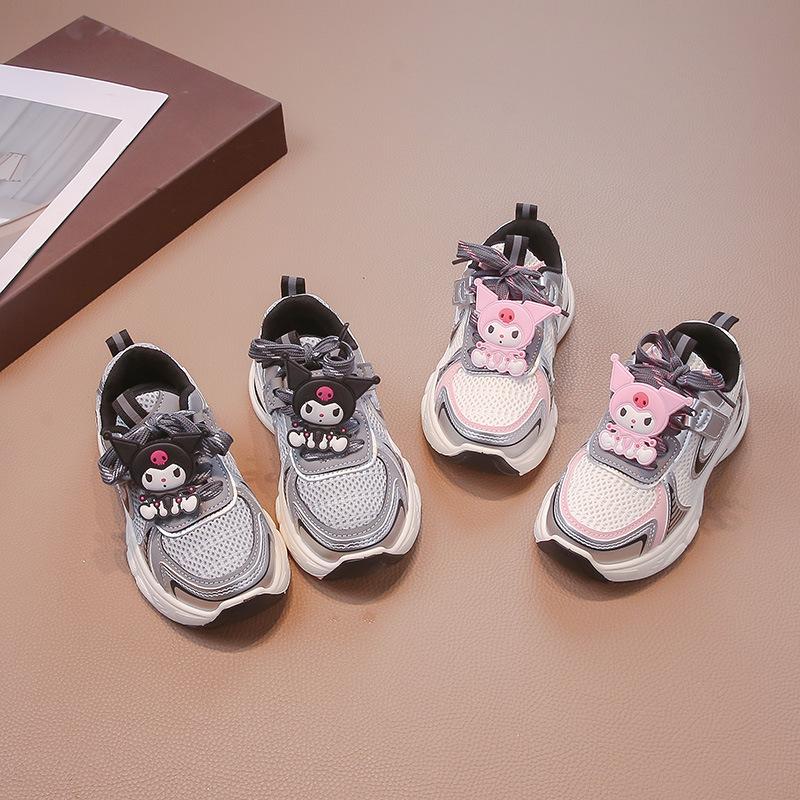 Classmate Girls Summer 2025 New Mesh Breathable Sports Mesh Shoes Girls Students Lightweight Dad Shoes
