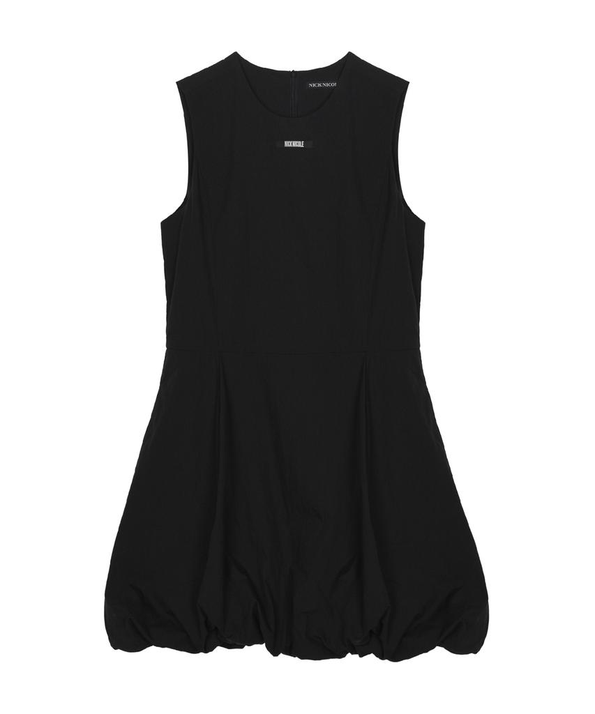 Nigaennikol Mini Ballon Sleeveless Dress_Black