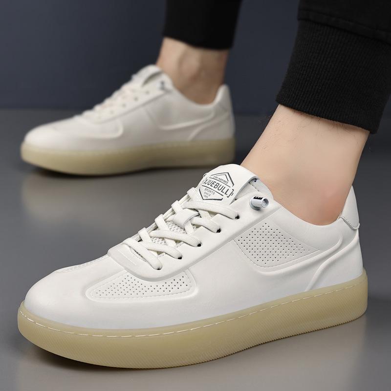 Herrenschuhe Deutsche Trainingsschuhe 2025 Sommer neue Freizeitschuhe gelochte Board-Schuhe bequeme kleine weiße Schuhe 2025