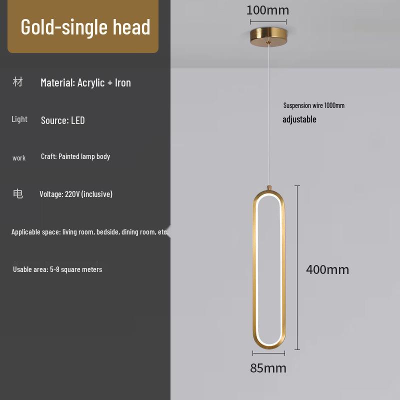 Nordic Minimalist Modern Chandelier - Creative, Luxurious Lighting for Bedroom and Living Room