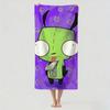 Cartoon funny I-Invader Z-Zim Towel Drying Bath Towel Applicable To Light Swimming Camping Yoga Beach Out