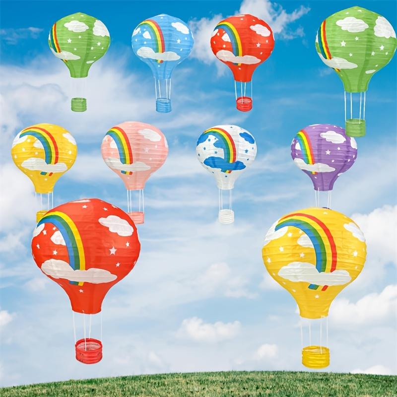 10-Pack Wedding Birthday Decor Hot Air Balloon Paper Lantern Christmas Festival Bar Decor Craft DIY Hanging Air Balloon Lantern